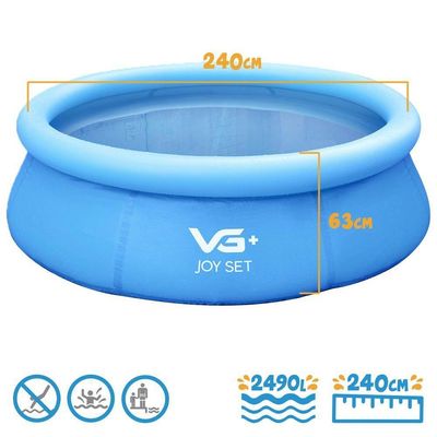 Piscina Inflável Joy Set 2490l Circular 240cm Com Bomba Vg Plus