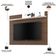 Rack Para Sala com Painel Para TV 55 Pol Raya C04 Nogueira Real Off White - Lyam Decor