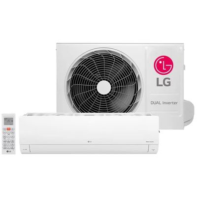 Ar-Condicionado Split LG S3-Q09AA31C Wi-Fi AI Dual Inverter Voice 9.000 BTUs Frio Branco / 220V