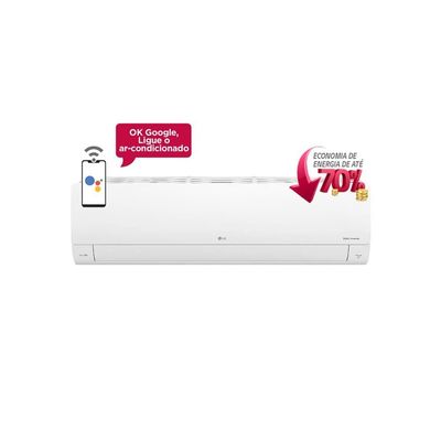 Ar-Condicionado Split LG S3-Q09AA31C Wi-Fi AI Dual Inverter Voice 9.000 BTUs Frio Branco / 220V