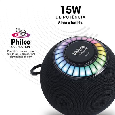 Caixa de Som Speaker Philco Extreme 15W PBSE15 Bivolt