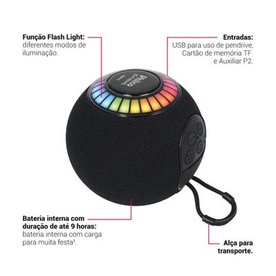 Caixa de Som Speaker Philco Extreme 15W PBSE15 Bivolt