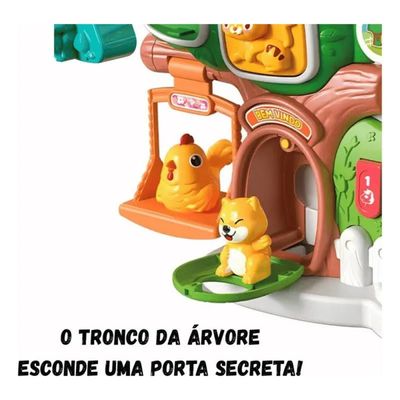 Brinquedo Educativo Teclado Musical Casinha Paradise Luz Som - Dm Toys 6895