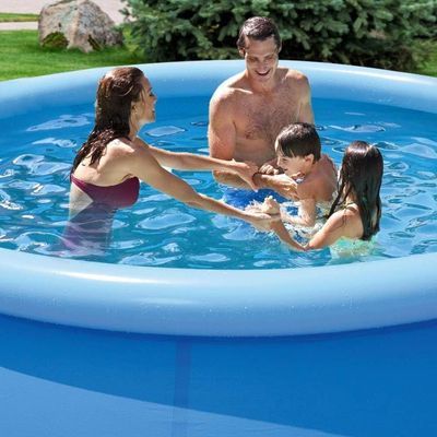 Piscina Inflável Joy Set 4760 L Circular 300 Cm Com Capa Filtro Bomba Forro Vg Plus 110v