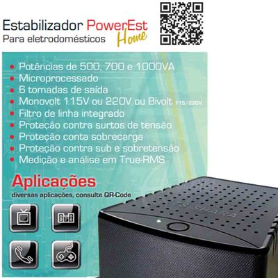Estabilizador Tensão TS Shara PowerEst Home 2000VA 220/ 220V