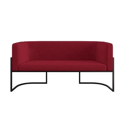 Kit Sofá 2 Lugares + 2 Poltronas Para Recepção Balaqui Marsala