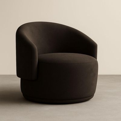 Poltrona Orgânica Oasis Bouclé Premium Marrom