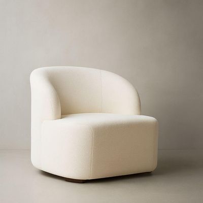 Poltrona Orgânica Aloh Bouclé Premium Bege