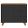 Balcão Para Escritório Home Office Multiuso Lugano A02 Freijó Preto - Lyam Decor