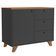 Balcão Para Escritório Home Office Multiuso Lugano A02 Freijó Preto - Lyam Decor