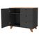 Balcão Para Escritório Home Office Multiuso Lugano A02 Freijó Preto - Lyam Decor