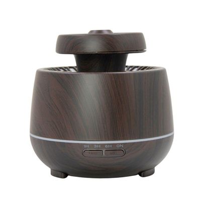 Aromatizador E Umidificador De Ambientes Com 7 Tipos De Luzes De Led 400ml Mogno