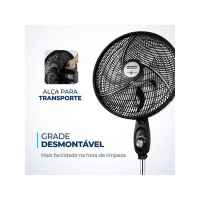 Ventilador De Coluna Mondial Vsp-40c-b 40cm 6 Pas - 220v