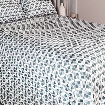 Jogo de Cama Duplo Casal 4 Peças 140 Fios 250x220cm Cael Realce Premium - Sultan