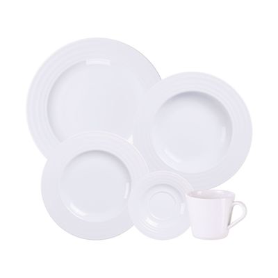 Aparelho de Jantar 20 Peças Tramontina Vibrare em Porcelana Decorada