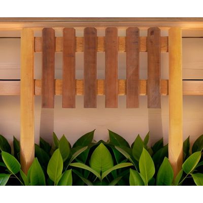 Cerca de Madeira Para Jardim e Decoração 60 x 50 cm Bel Único