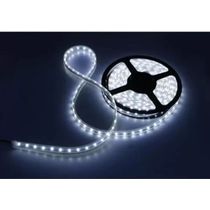 Fita De Led Branco frio 5050 10 Metros Para Decoração Com Fonte