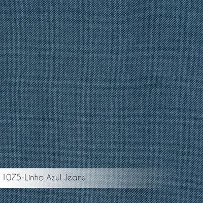 Kit 3 Cadeiras Decorativa Sala de Jantar Sidnei Linho Azul - Gran Belo