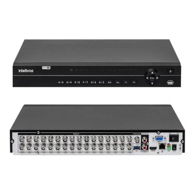 Kit 32 Câmeras de Segurança HD Dvr 32 Ch mhdx 1232 Intelbras