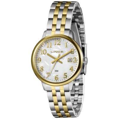 Relógio Lince Feminino Ref:Lrth194l36 B2sk Casual Bicolor