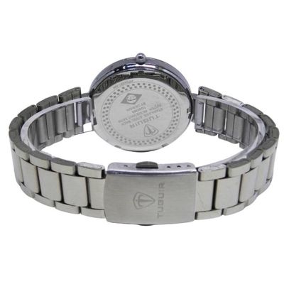 Relógio Tuguir Feminino Ref: Tg30385 Prateado Estojo Porta Jóias