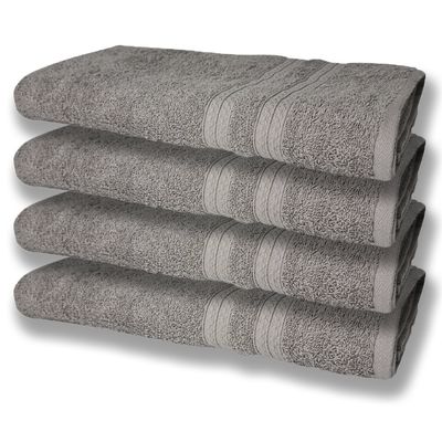 8 Toalhas Grande Super Felpudas e Grossa 80x150 Cinza