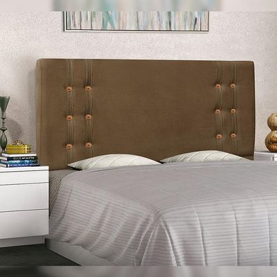 Cabeceira Decorativa 1,40M Kors Suede Caramelo - Gran Belo