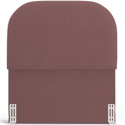 Cabeceira Cama Box 100cm Orgânica Lanna W01 Suede Rosê - Lyam Decor