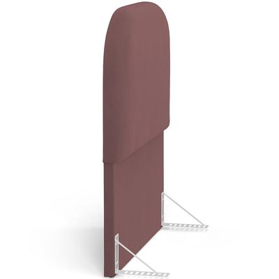 Cabeceira Cama Box 100cm Orgânica Lanna W01 Suede Rosê - Lyam Decor