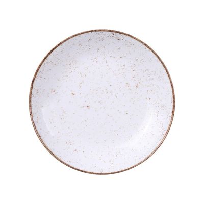 Prato Fundo Tramontina Rustico Marrom MaxForce em Porcelana 25 cm