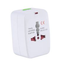 Adaptador Internacional Universal de Tomada Europeu AmericanoBranco 1052