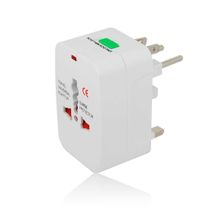 Adaptador Internacional Universal de Tomada Europeu AmericanoBranco 1052