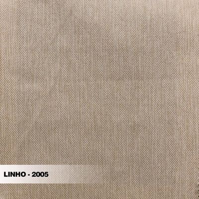 Kit 2 Poltronas Decorativas Pés em Aço Stagno Linho Bege - Gran Belo