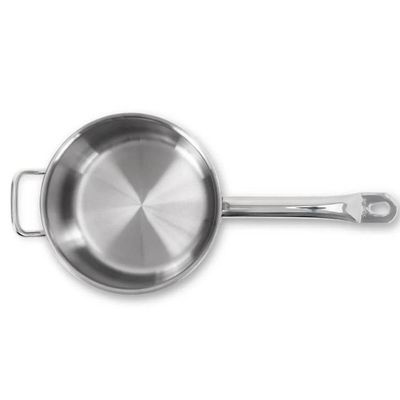 Panela Profissional 4,7L Brinox Aço Inox 24cm Fundo Triplo Com Cabo Cozinha Restaurante Avulsa
