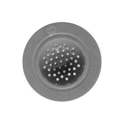 Ralo de Pia 8,5cm x 5,5cm Cinza em Silicone