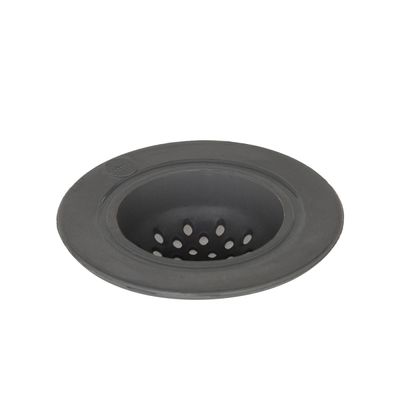 Ralo de Pia 8,5cm x 5,5cm Cinza em Silicone