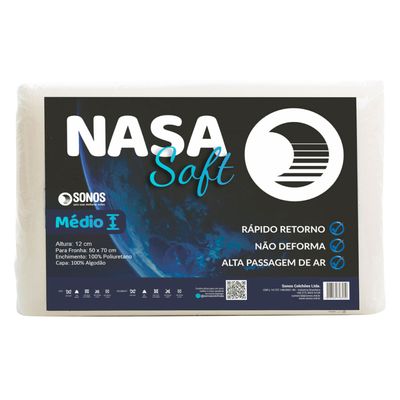 Kit 2 Travesseiros Sonos Nasasof Medio 12cm
