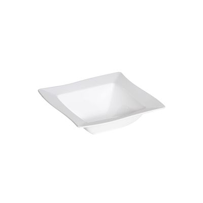 Saladeira Moove Quadrada 800ml Branca em Policarbonato