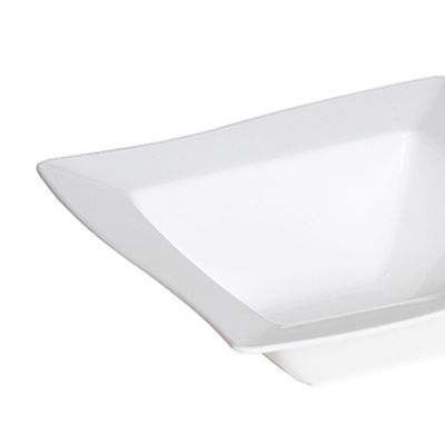 Saladeira Moove Quadrada 800ml Branca em Policarbonato