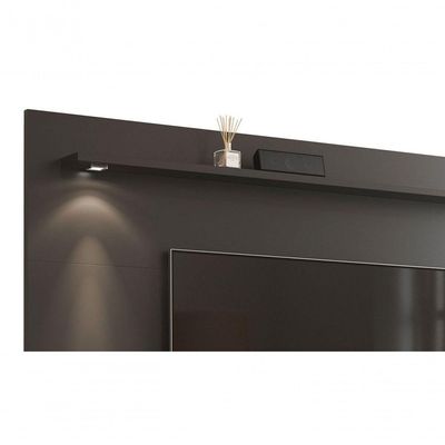 Rack Com Painel Aspen 2.2 Preto - Moveisaqui