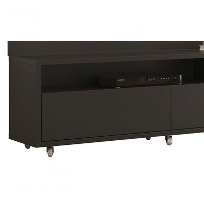 Rack Com Painel Aspen 2.2 Preto - Moveisaqui
