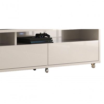 Rack Bancada Para Tv Aspen 1.8 Off White - Moveisaqui