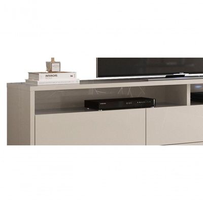 Rack Bancada Para Tv Aspen 1.8 Off White - Moveisaqui