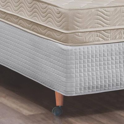 Kit 8 Pés Para Cama Madeira Mel 13cm Cama Box 3 Pés com Rodízios Mel