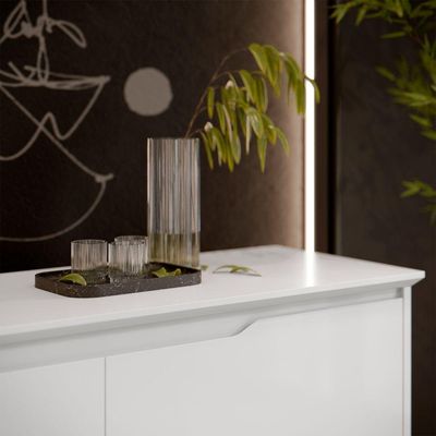 Buffet 2 Portas Flow Branco