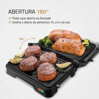 Sanduicheira/Grill Master Press 180 Mondial Preto/inox 110V