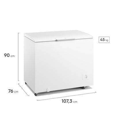Freezer Horizontal Electrolux Cycle Defrost 314L Inverter Uma Porta (HI330) 127V