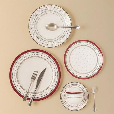 Jogo de Jantar e Chá Oxford Flamingo Lafayette 30 Peças