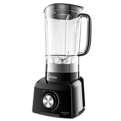 Liquidificador Philco 1200W 3L 12 Velocidades Preto Turbo Pro 127V
