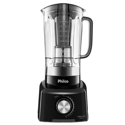 Liquidificador Philco 1200W 3L 12 Velocidades Preto Turbo Pro 127V